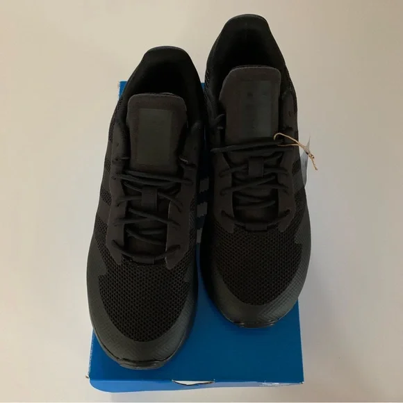 Adidas Kid’s Size 3 ZX 1K C Black Sneakers - Picture 3 of 8